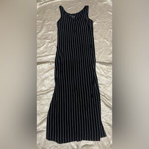Just Love Black and White Striped Dress